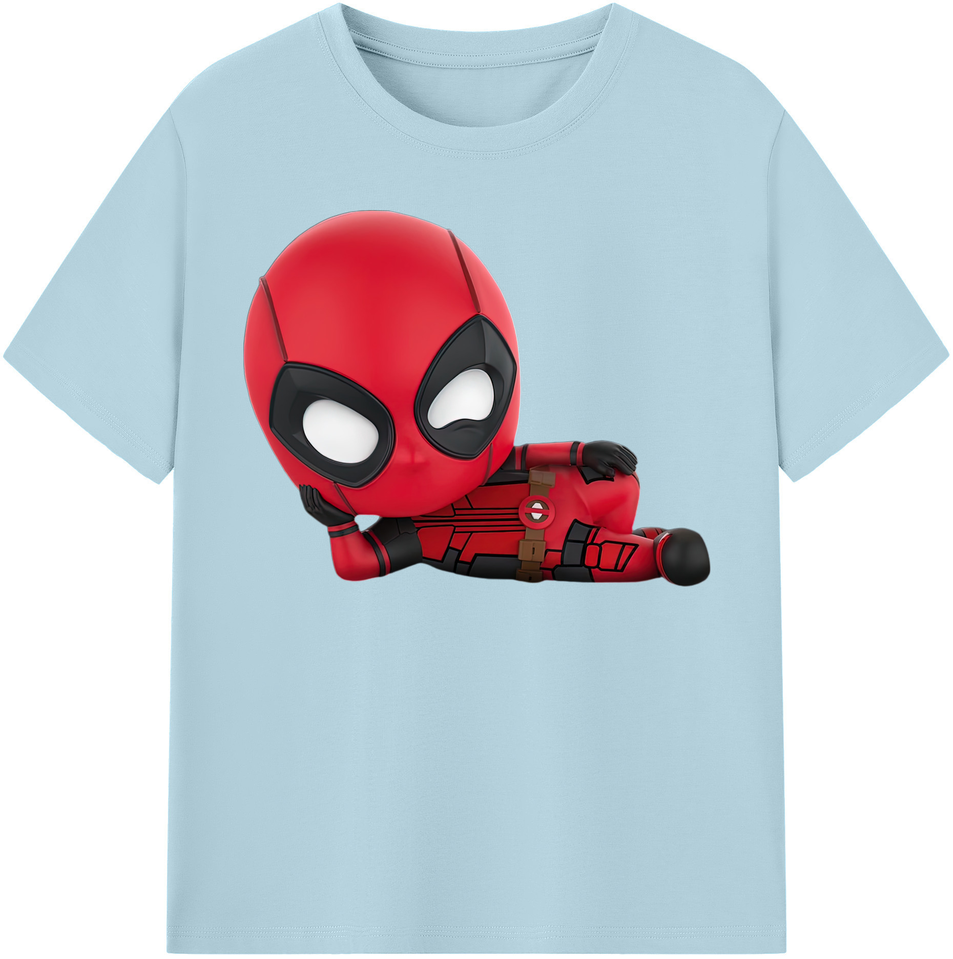 （画像用） Deadpool デッドプール 綿100％半袖Tシャツ（フロントプリント）